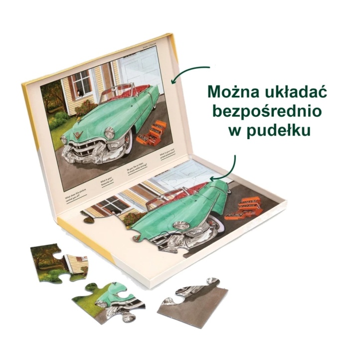 Duże puzzle dla osób z chorobą Alzheimera klasyczny samochód